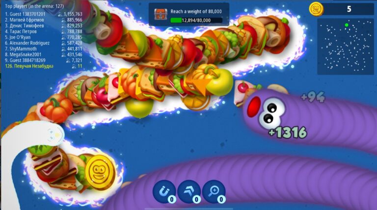 Worms Zone io Jeux de Serpent